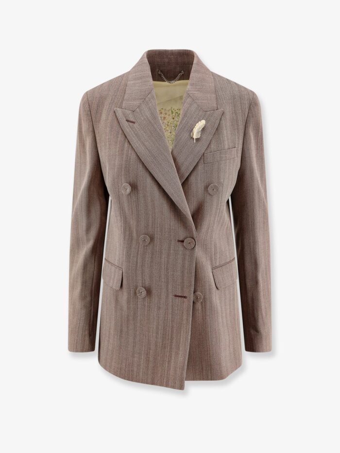 Golden Goose Deluxe Brand Diva Herringbone Virgin Wool Blazer