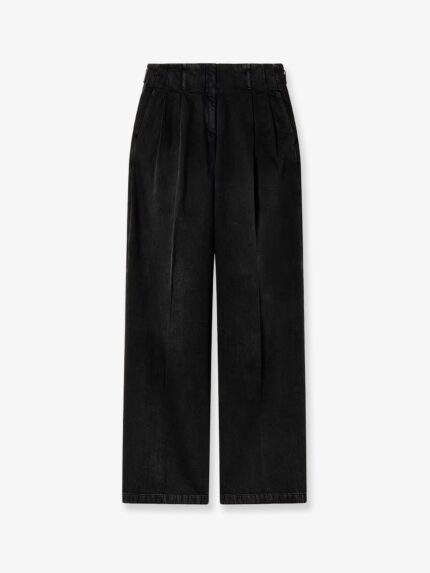 Golden Goose Deluxe Brand Flavia Stone-washed Cotton Trousers