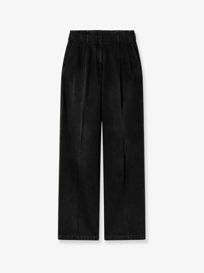 golden goose deluxe brand flavia stone washed cotton trousers Golden Goose Deluxe Brand Flavia Stone-washed Cotton Trousers