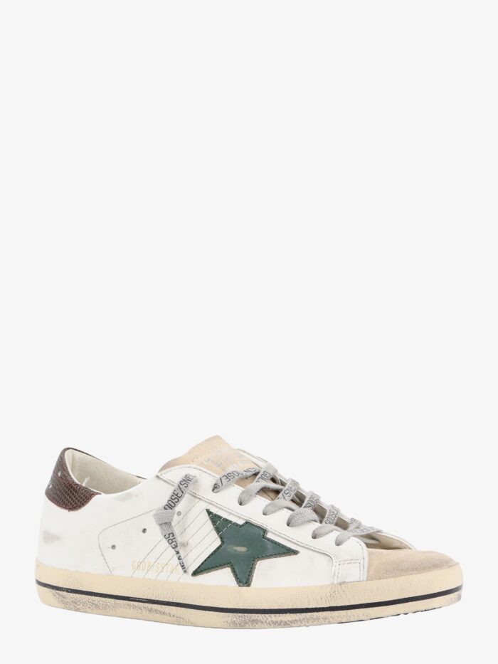Golden Goose Deluxe Brand Leather And Suede Sneakers With Used Effect