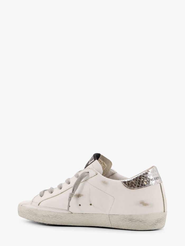Golden Goose Deluxe Brand Leather Sneakers With Back Laminated Patch