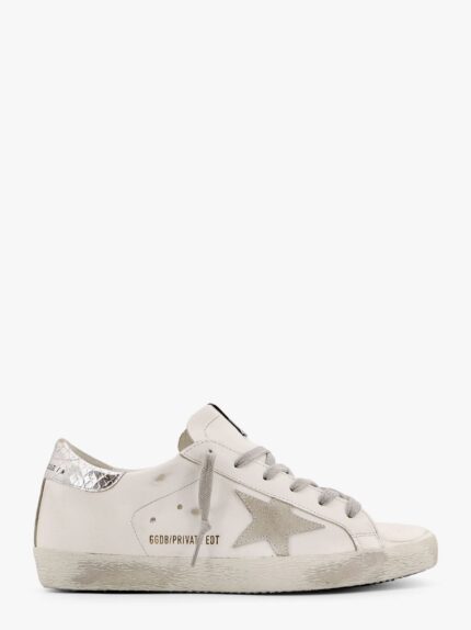 Golden Goose Deluxe Brand Leather Sneakers With Back Laminated Patch