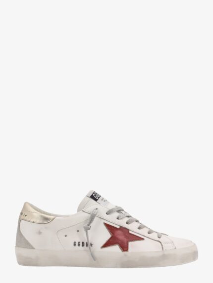 Golden Goose Deluxe Brand Leather Sneakers With Back Laminated Patch