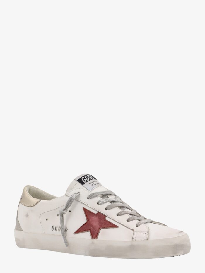 Golden Goose Deluxe Brand Leather Sneakers With Back Laminated Patch