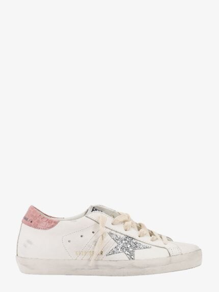 Golden Goose Deluxe Brand Leather Sneakers With Iconic Glitter Star