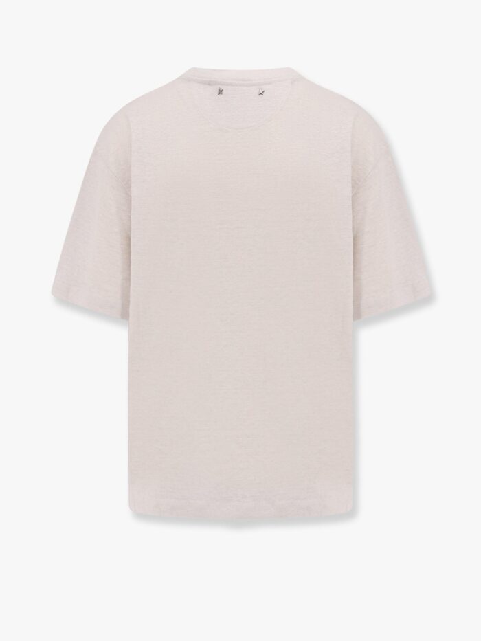 Golden Goose Deluxe Brand Light Linen T-shirt With Internal Print