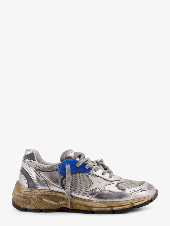 Golden Goose Deluxe Brand Mesh And Leather Sneakers With Side Logo