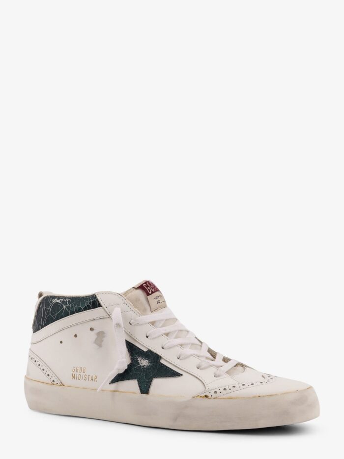 Golden Goose Deluxe Brand Mid Star Double Quarter High-top Leather Sneakers