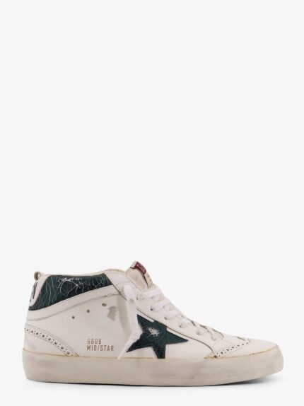 Golden Goose Deluxe Brand Mid Star Double Quarter High-top Leather Sneakers