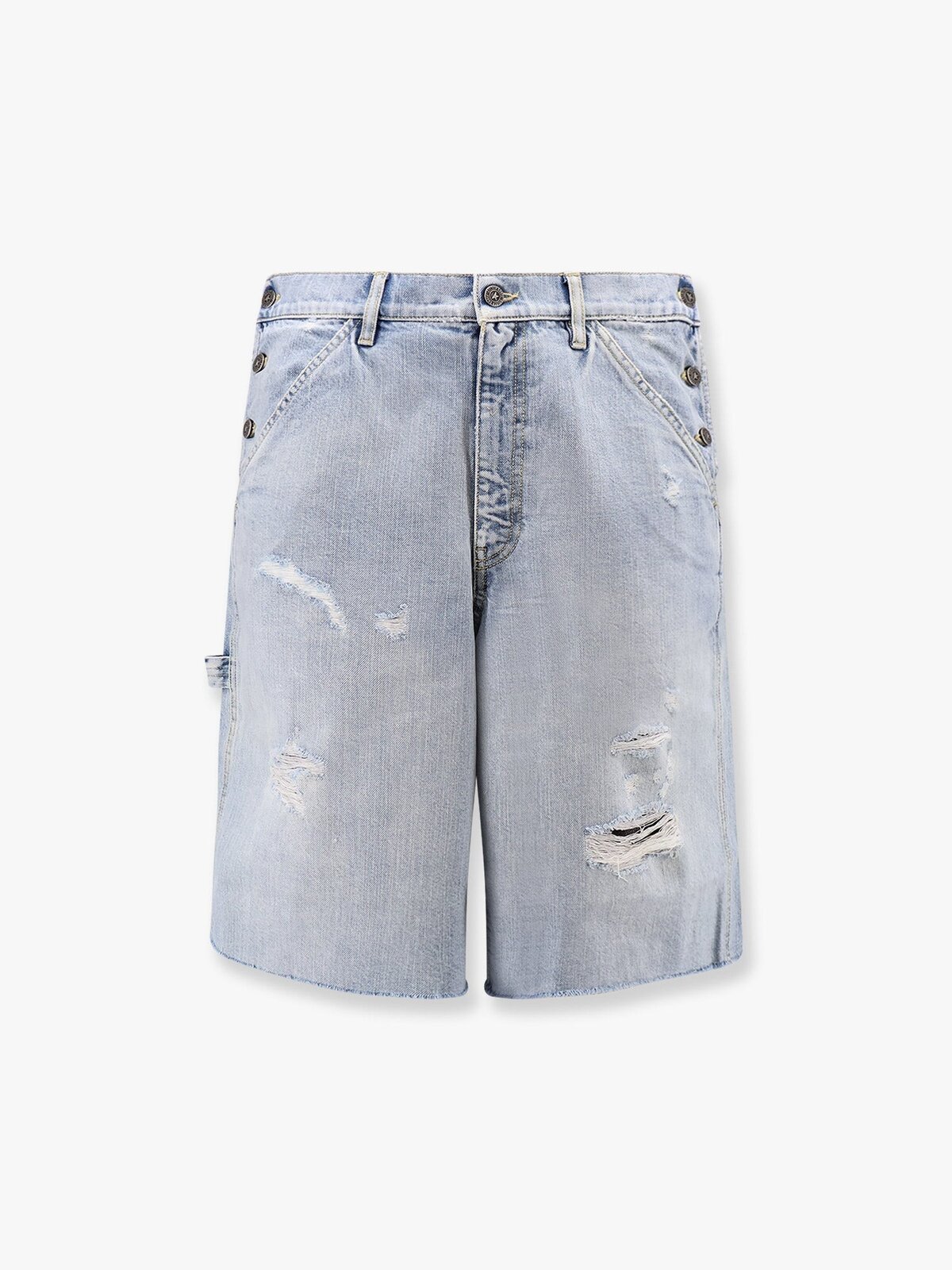 Golden Goose Deluxe Brand Mike Denim Short Pants With Iconic Detail