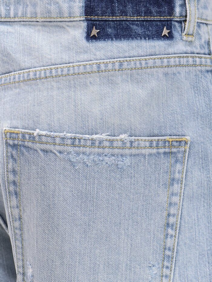 Golden Goose Deluxe Brand Morgan Wide Leg Jeans With Stars Iconic Detail
