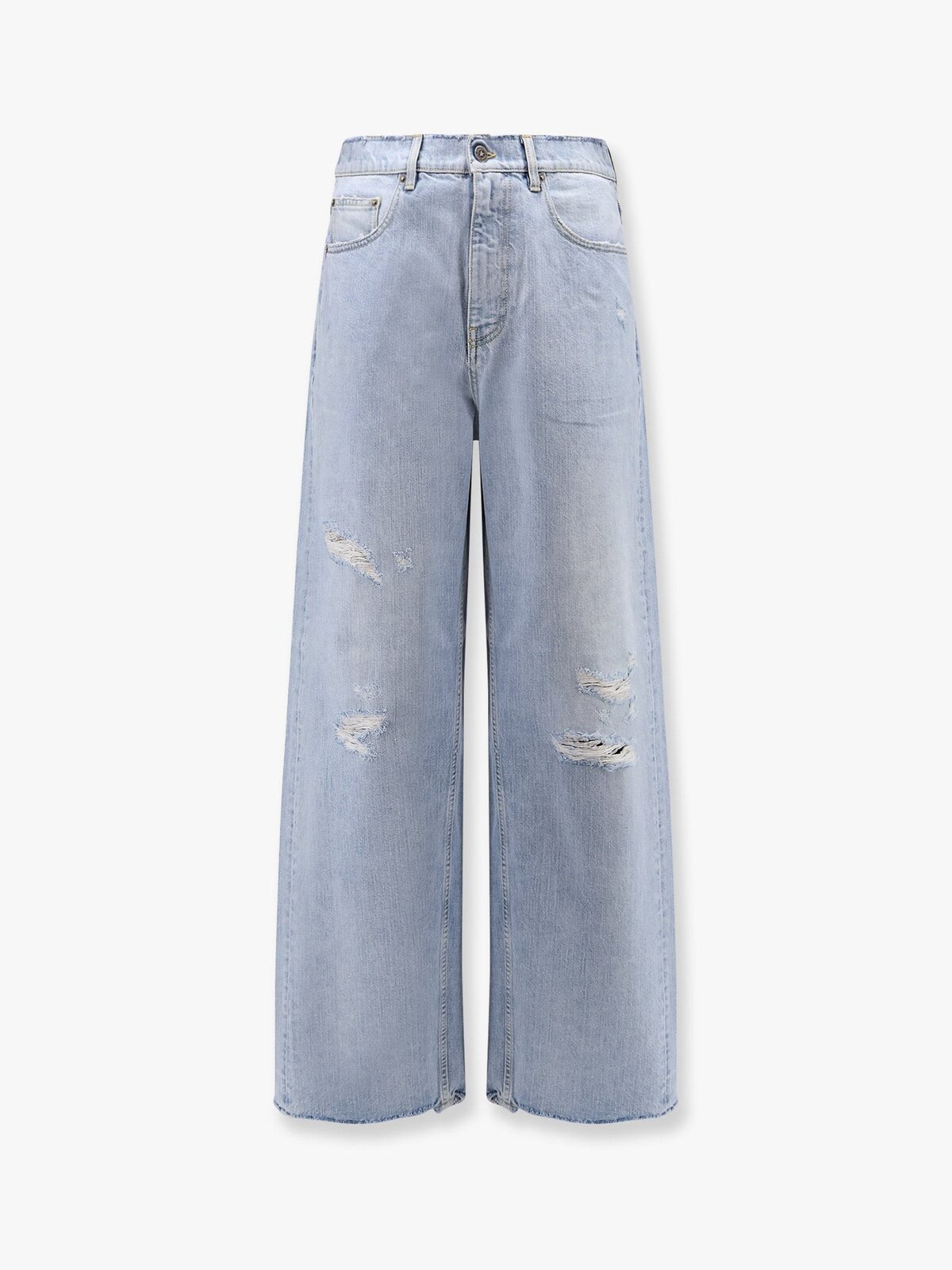 Golden Goose Deluxe Brand Morgan Wide Leg Jeans With Stars Iconic Detail