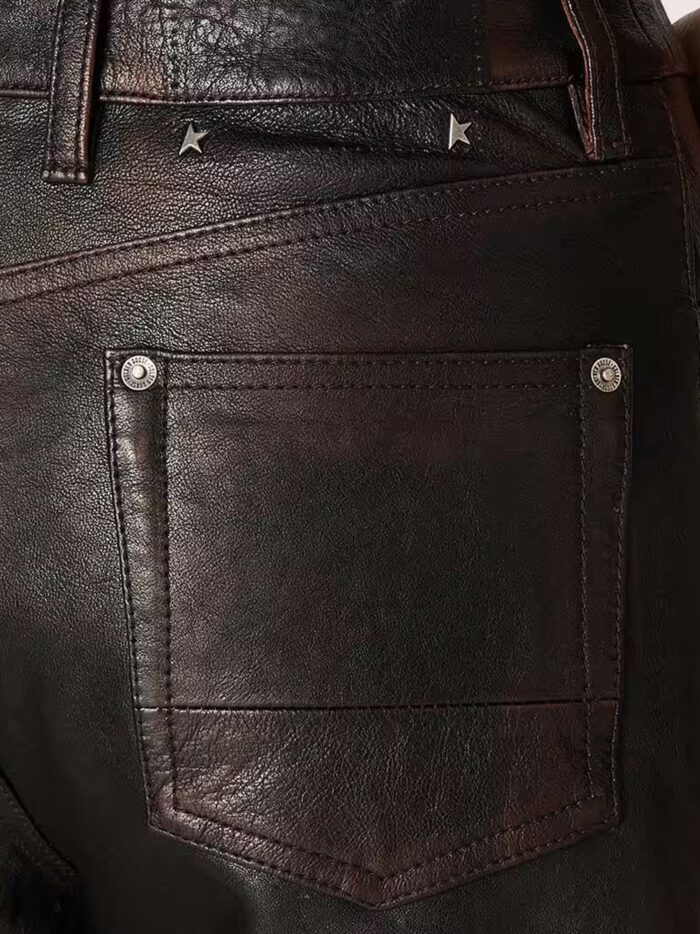 Golden Goose Deluxe Brand Peg Leather Trousers