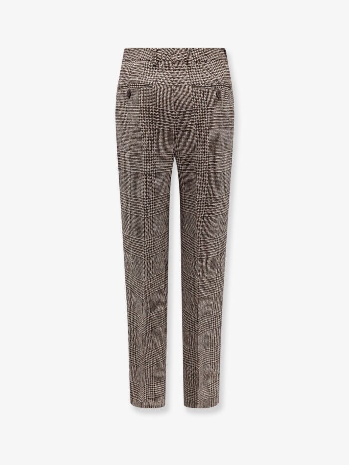 Golden Goose Deluxe Brand Relax Staright Prince Of Wales Trouser