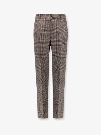 Golden Goose Deluxe Brand Relax Staright Prince Of Wales Trouser