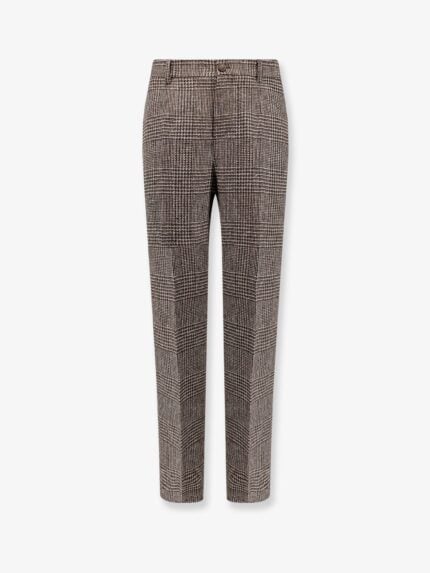 Golden Goose Deluxe Brand Relax Staright Prince Of Wales Trouser