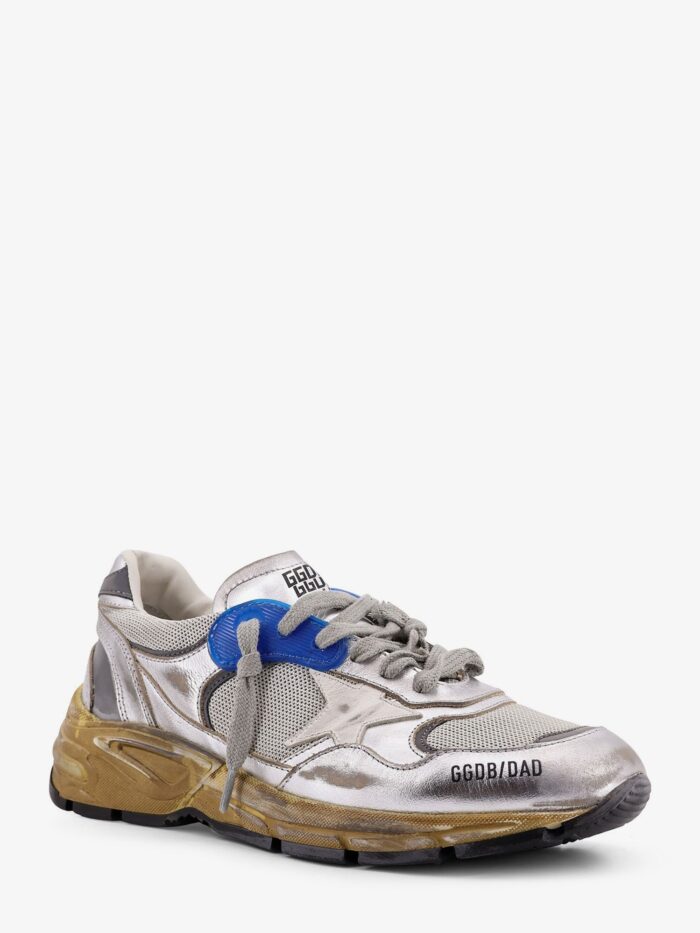 Golden Goose Deluxe Brand Running Dad Mesh And Leather Sneakers With Logo On The Side