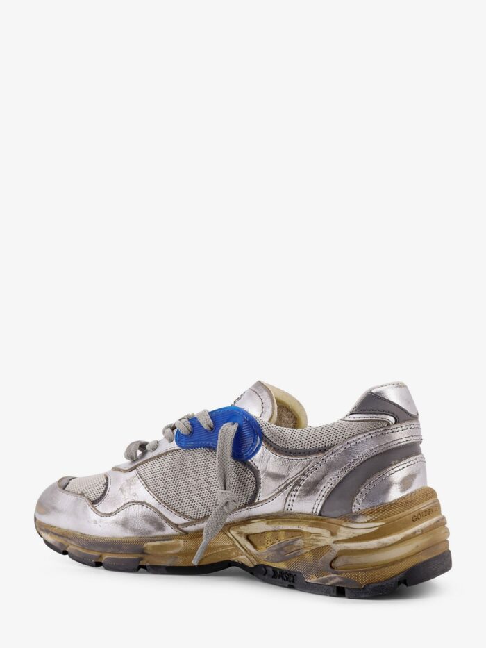 Golden Goose Deluxe Brand Running Dad Mesh And Leather Sneakers With Logo On The Side