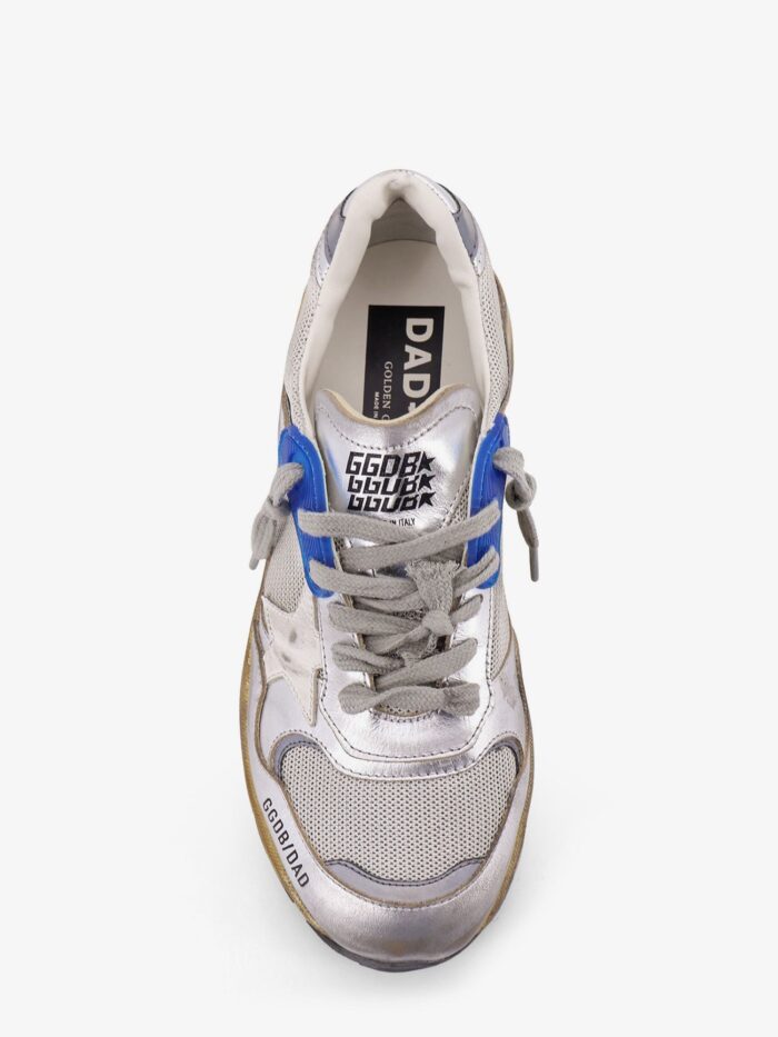 Golden Goose Deluxe Brand Running Dad Mesh And Leather Sneakers With Logo On The Side