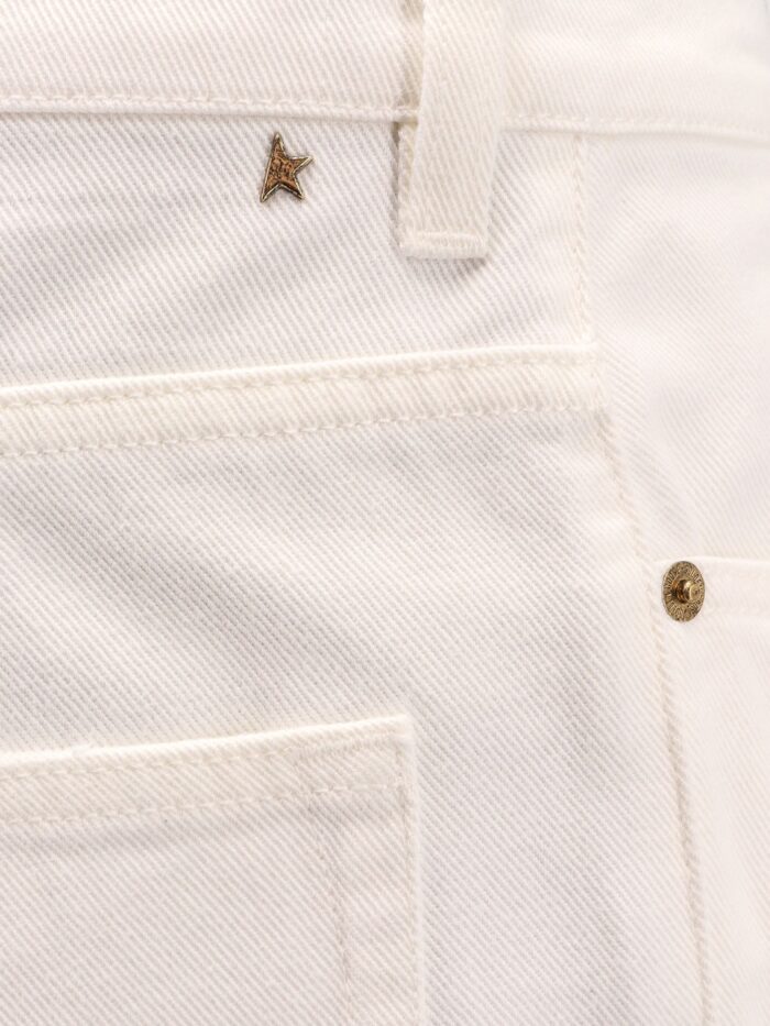 Golden Goose Deluxe Brand Skate White Denim Trouser