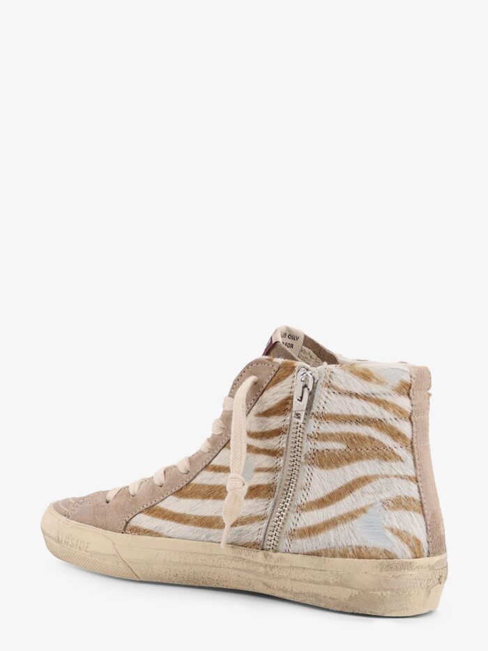 Golden Goose Deluxe Brand Slide Classic Suede And Pony Skin Sneakers