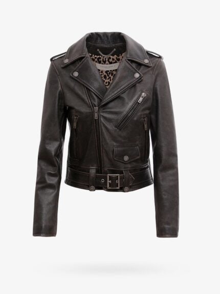 Golden Goose Deluxe Brand Slim Fit Destiny Lived-in Effect Leather Biker