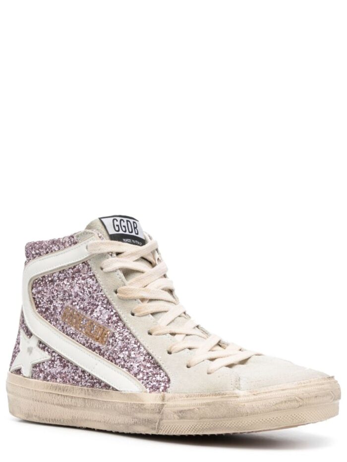 Golden Goose Deluxe Brand SNEAKER WITH GLITTER AND ZIPPER