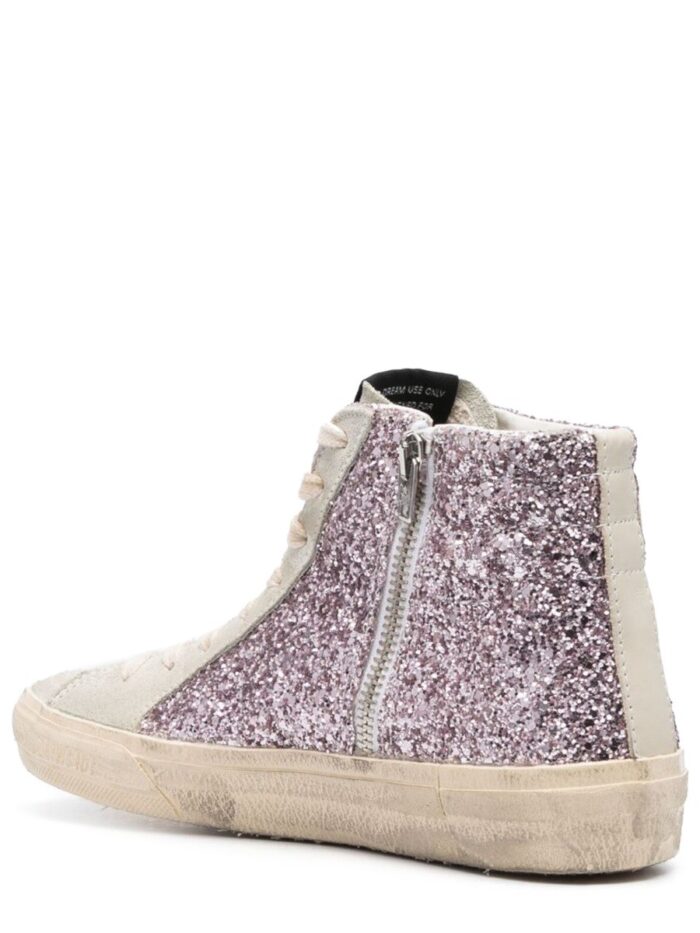 Golden Goose Deluxe Brand SNEAKER WITH GLITTER AND ZIPPER