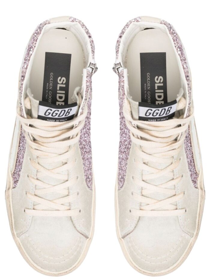 Golden Goose Deluxe Brand SNEAKER WITH GLITTER AND ZIPPER