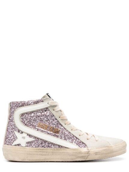 Golden Goose Deluxe Brand SNEAKER WITH GLITTER AND ZIPPER