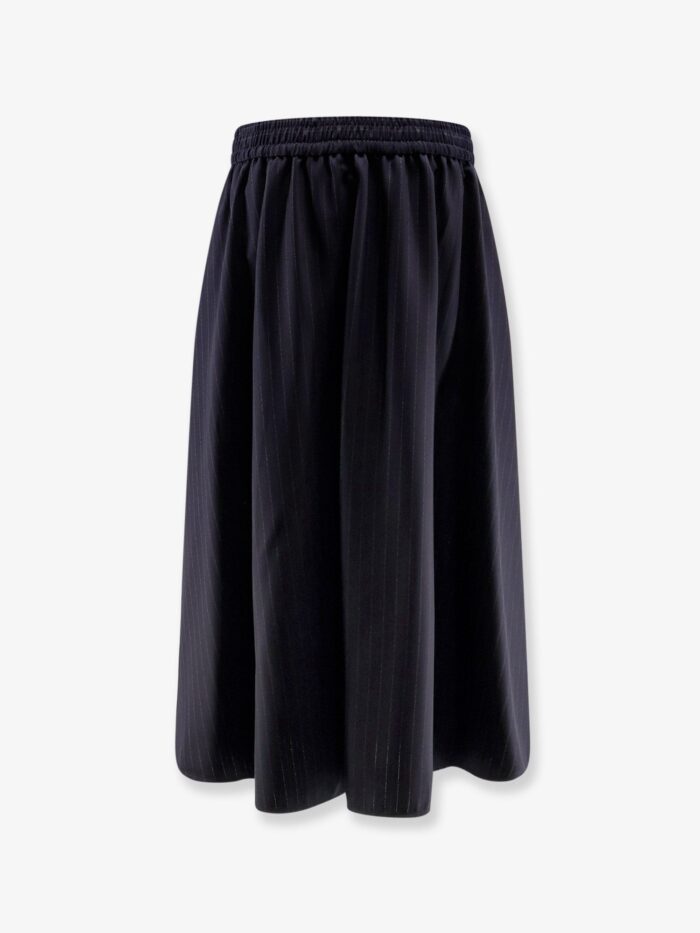 Golden Goose Deluxe Brand Striped Virgin Wool Midi Skirt