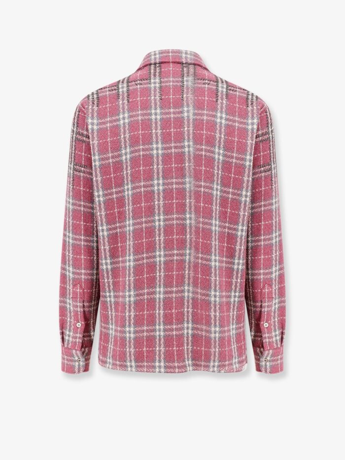 Golden Goose Deluxe Brand Strong Check Cotton Shirt With Metal Details