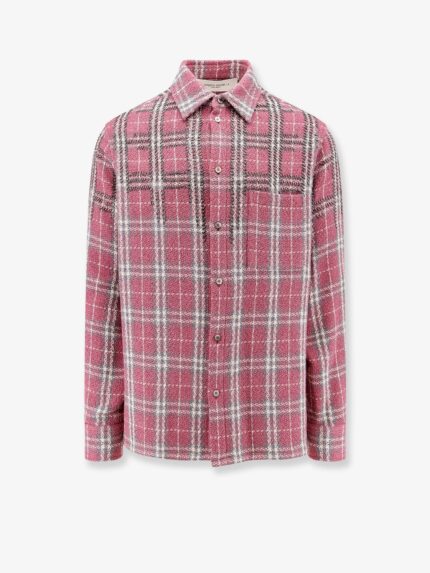 Golden Goose Deluxe Brand Strong Check Cotton Shirt With Metal Details