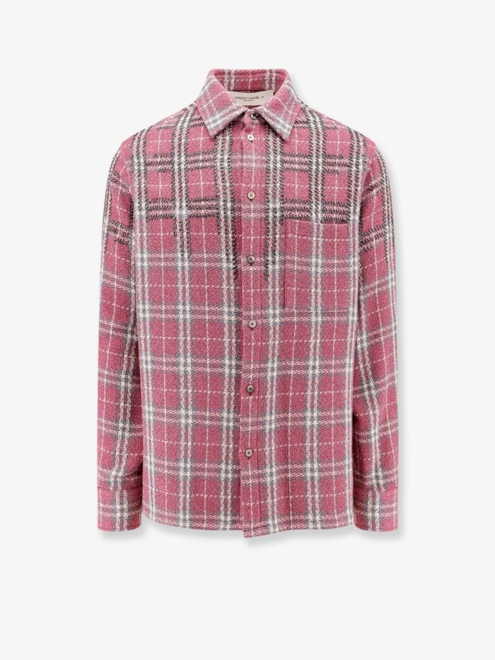 Golden Goose Deluxe Brand Strong Check Cotton Shirt With Metal Details