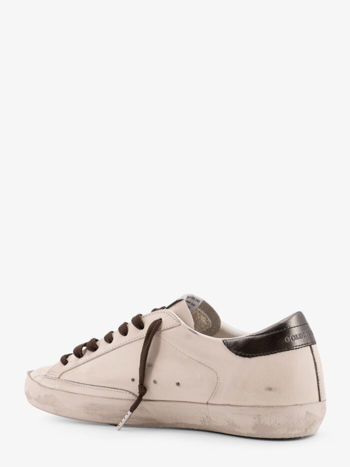 Golden Goose Deluxe Brand Super-star Classic With List Low-top Leather Sneakers With Used Effect