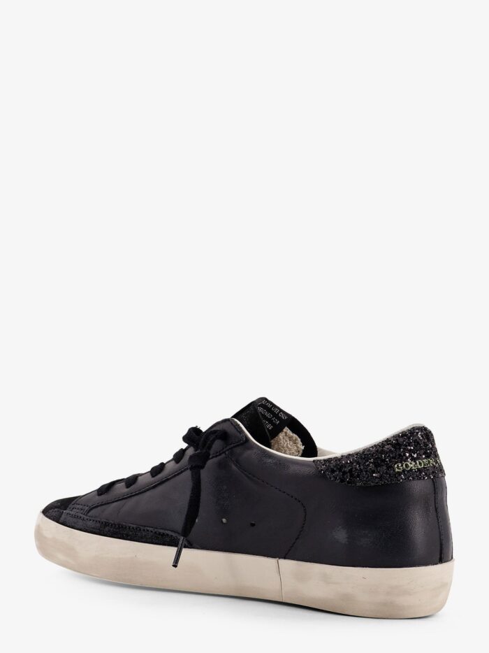Golden Goose Deluxe Brand Super-star Classic With List Low-top Sneakers With Suede Inserts And Glittered Detail