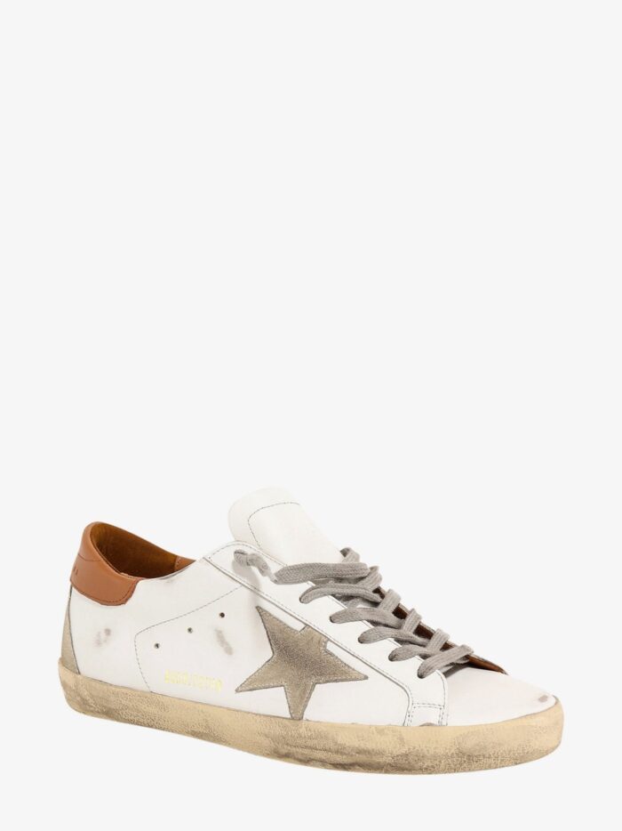 Golden Goose Deluxe Brand Super-star Leather Sneakers With Back Contrasting Patch