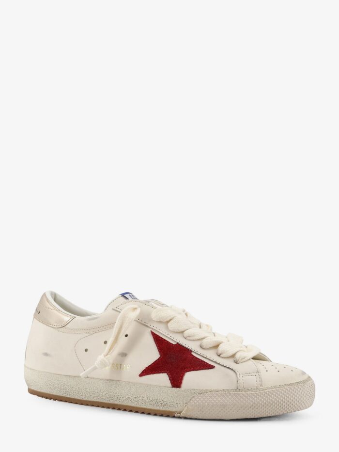 Golden Goose Deluxe Brand Super Star Leather Sneakers With Iconic Side Logo