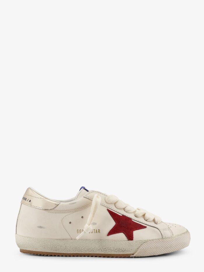 Golden Goose Deluxe Brand Super Star Leather Sneakers With Iconic Side Logo