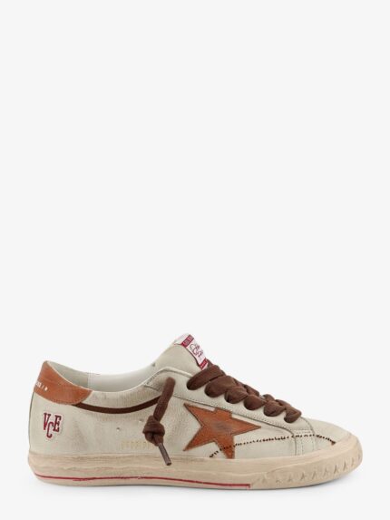 Golden Goose Deluxe Brand Super Star Leather Sneakers With Logo On The Side