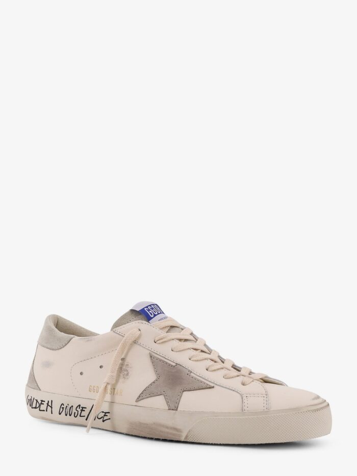 Golden Goose Deluxe Brand Super Star Leather Sneakers With Side Logo