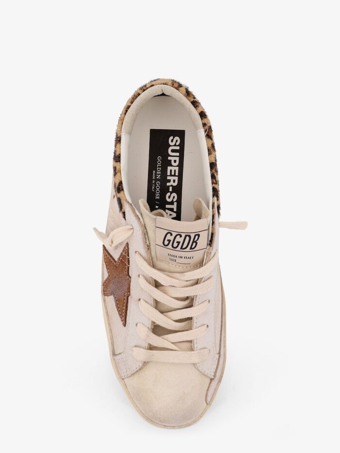 Golden Goose Deluxe Brand Super Star With List Leather Sneakers