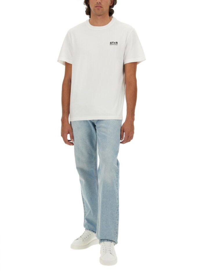 Golden Goose Deluxe Brand T-SHIRT CON STAMPA LOGO