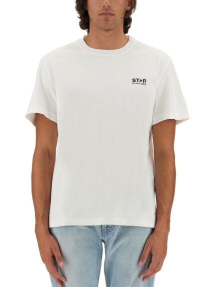 Golden Goose Deluxe Brand T-SHIRT CON STAMPA LOGO