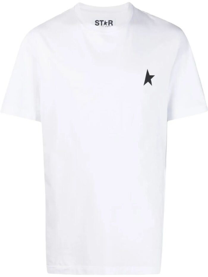 Golden Goose Deluxe Brand T-shirt In Cotone Con Iconica Stella Frontale