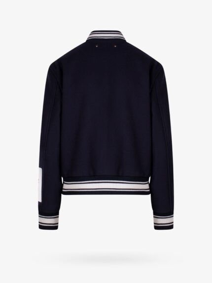 Golden Goose Deluxe Brand Wool Blend Bomber With Embroidered Logo