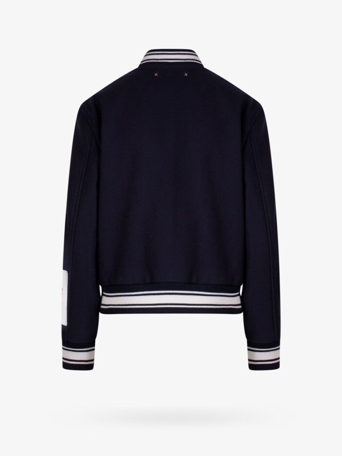 Golden Goose Deluxe Brand Wool Blend Bomber With Embroidered Logo
