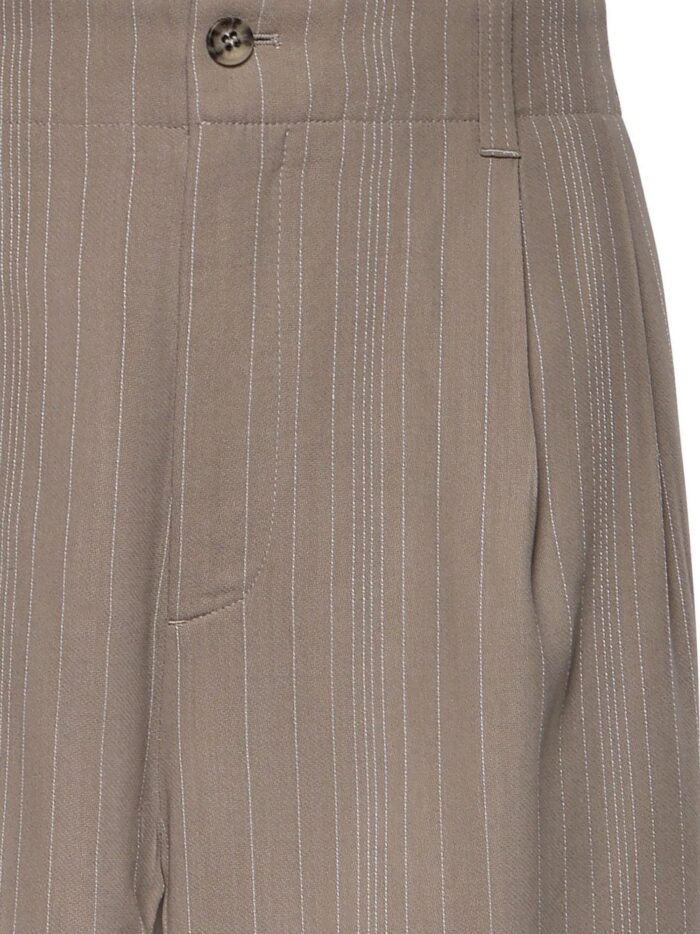 Golden Goose Deluxe Brand Wool Blend Trousers With Pinstripe Pattern