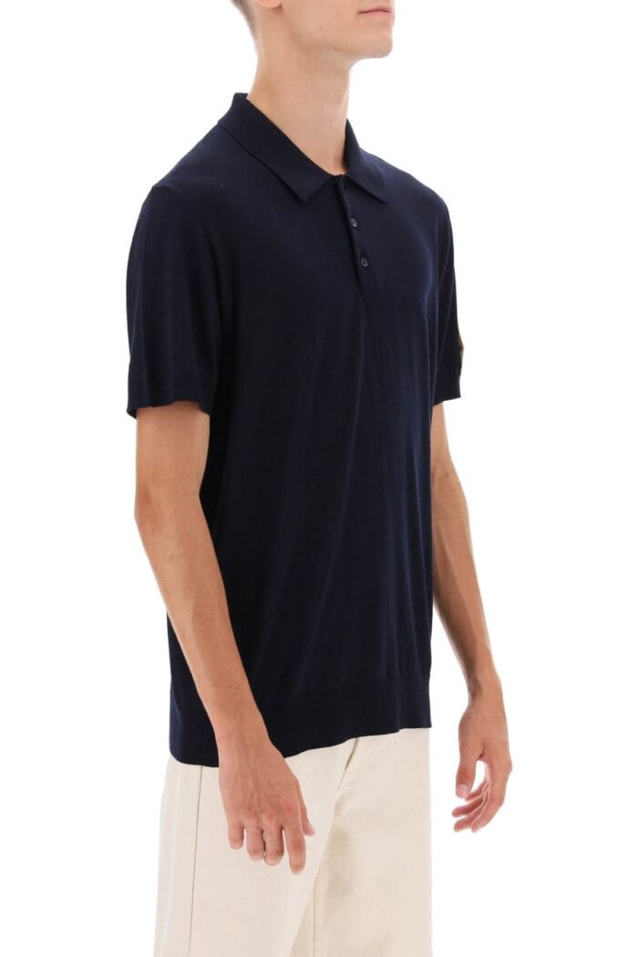 Golden Goose 'giotto' Virgin Wool Polo Shirt