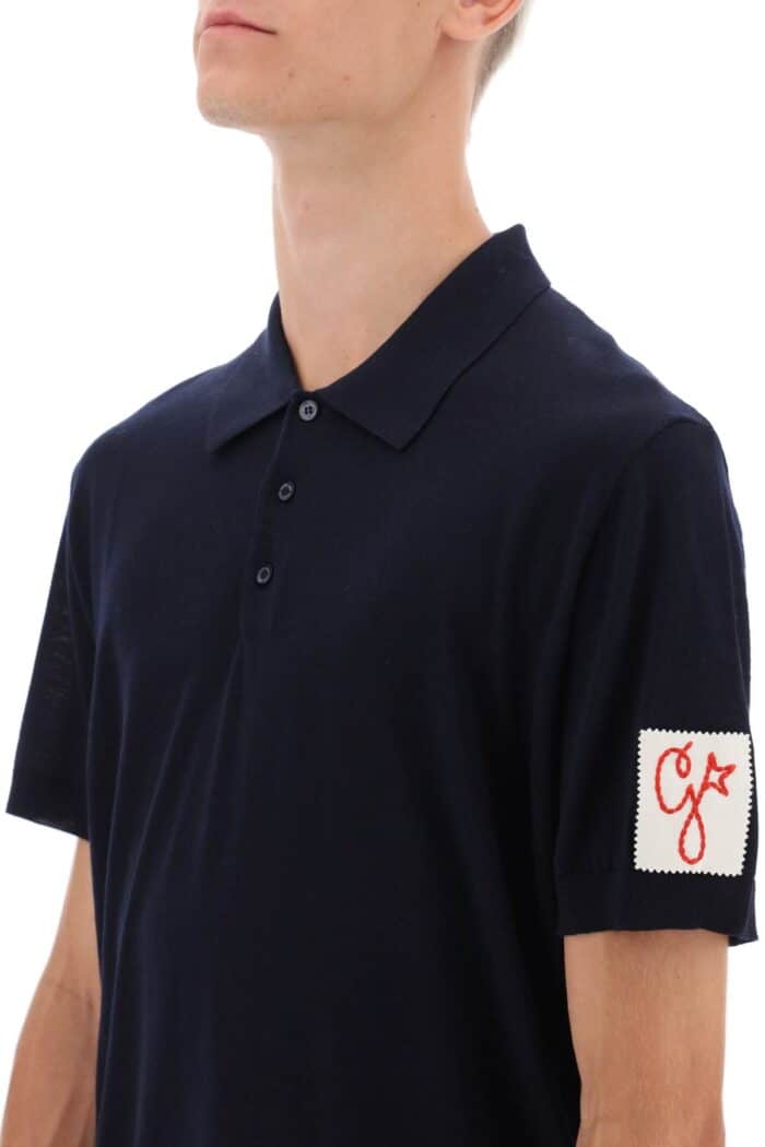 Golden Goose 'giotto' Virgin Wool Polo Shirt